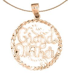 10K, 14K or 18K Gold Grand Mother Pendant