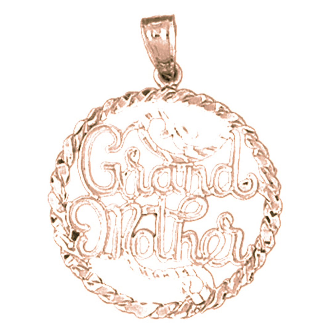 10K, 14K or 18K Gold Grand Mother Pendant