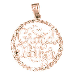 10K, 14K or 18K Gold Grand Mother Pendant