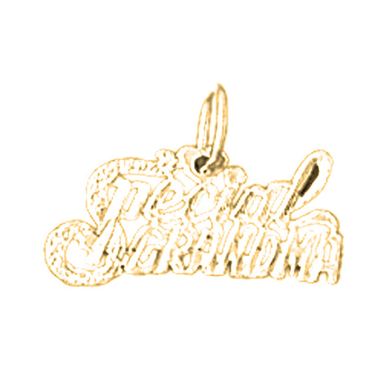 14K or 18K Gold Special Grandma Pendant