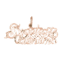 14K or 18K Gold Sweetest Grandma Pendant
