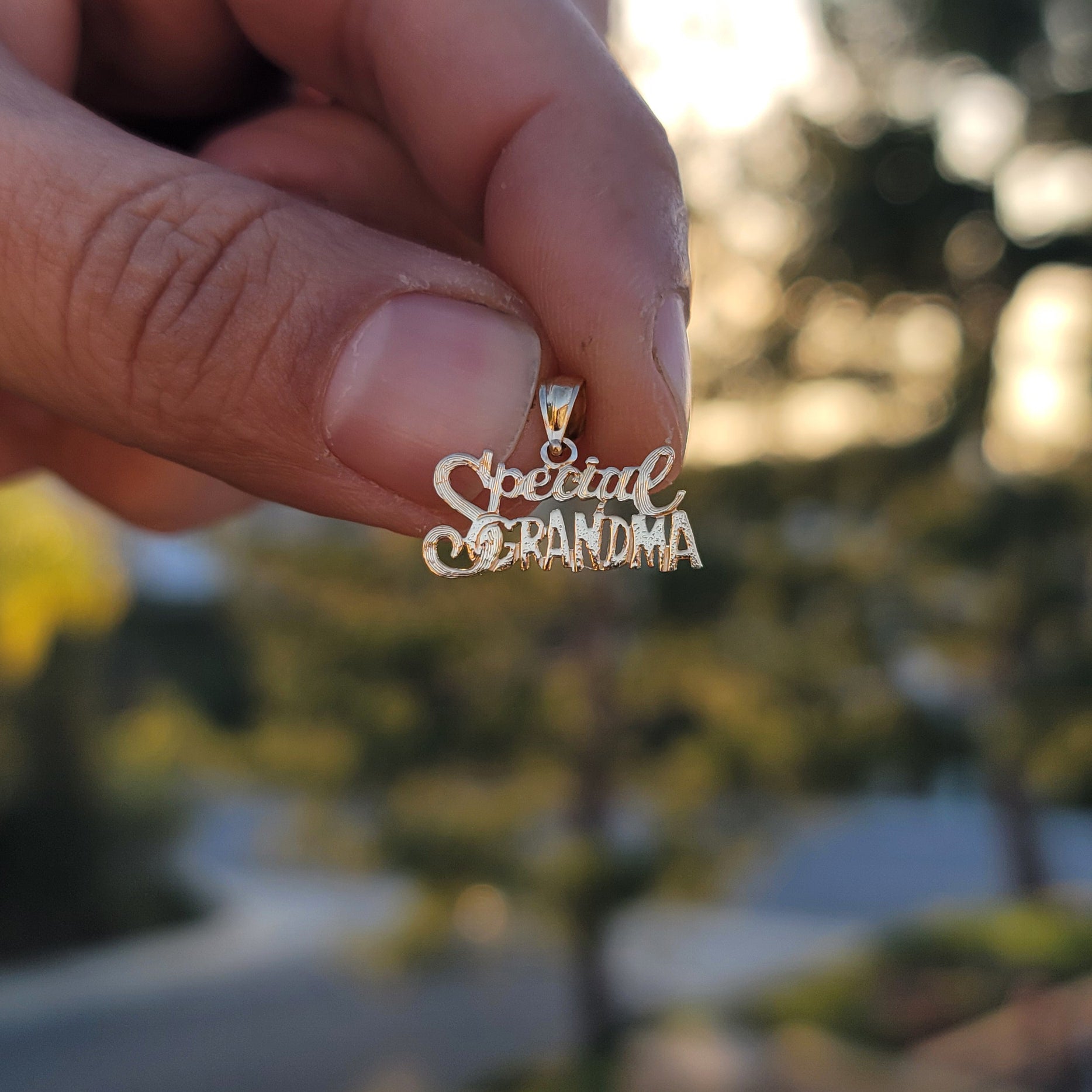 14K or 18K Gold Special Grandma Pendant