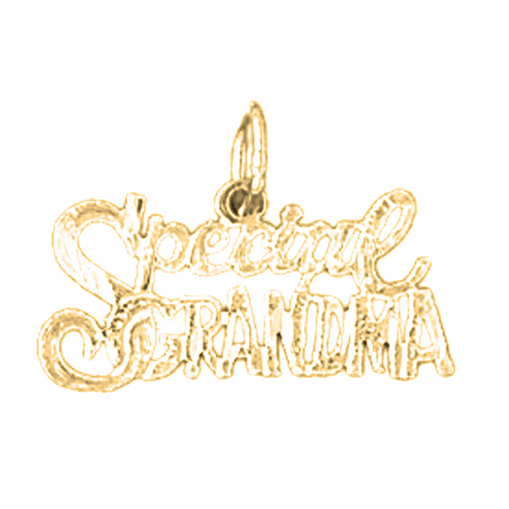 14K or 18K Gold Special Grandma Pendant