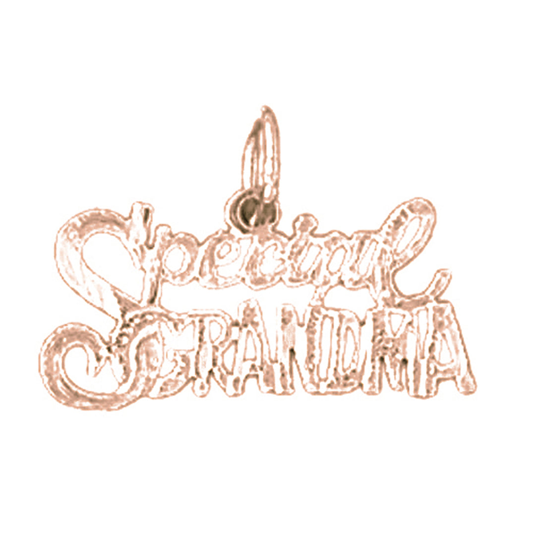 14K or 18K Gold Special Grandma Pendant
