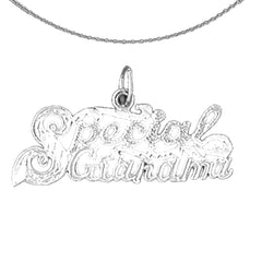 Colgante especial para abuela en oro de 14 quilates o 18 quilates