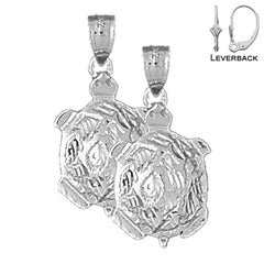 14K or 18K Gold Turtles Earrings