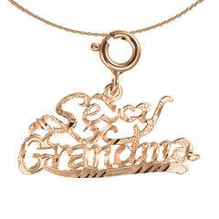 14K or 18K Gold Sexy Grandma Pendant