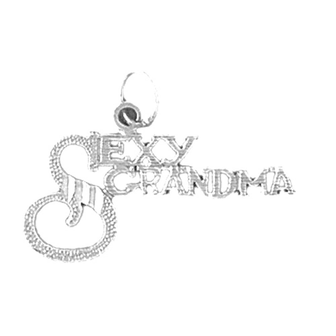 14K or 18K Gold Sexy Grandma Pendant