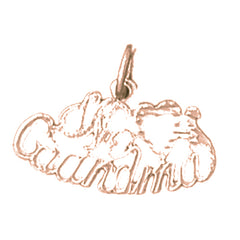 14K or 18K Gold Love Grandma Pendant