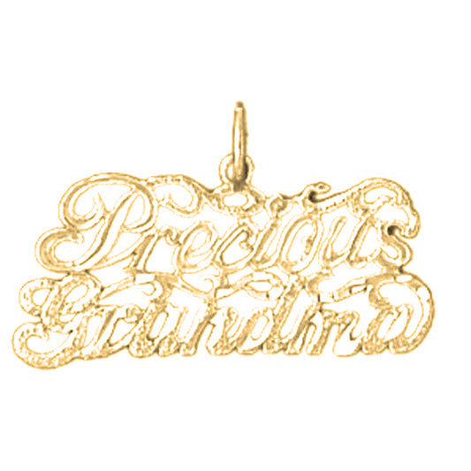 14K or 18K Gold Precious Grandma Pendant