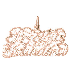 14K or 18K Gold Precious Grandma Pendant