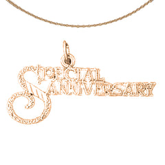 Besonderer Jubiläumsanhänger aus 14 Karat oder 18 Karat Gold