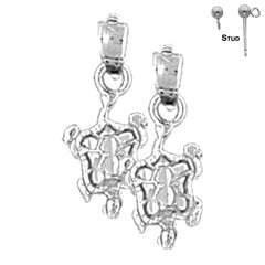 14K or 18K Gold Turtles Earrings