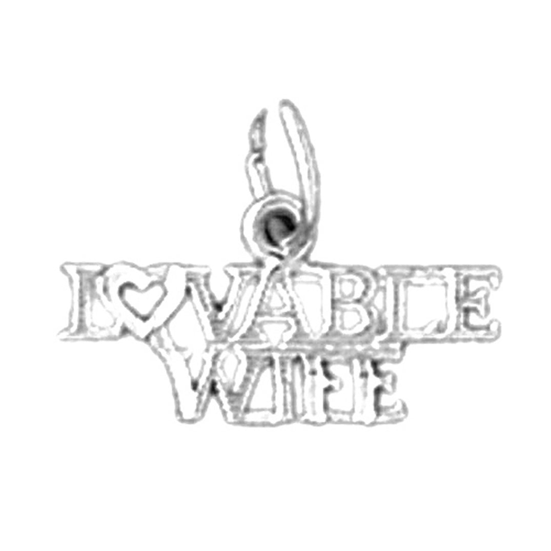 14K or 18K Gold Lovable Wife Pendant
