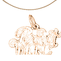 Anhänger „Perfect Wife“ aus 14 Karat oder 18 Karat Gold