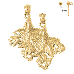 14K or 18K Gold Starfish Wish Fish Earrings