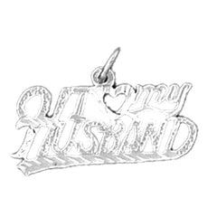 14K or 18K Gold I Love My Husband Pendant