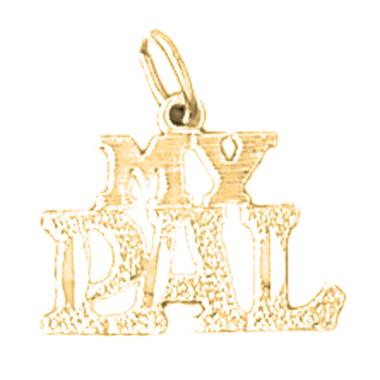 14K or 18K Gold My Pal Saying Pendant