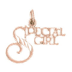 14K or 18K Gold Special Girl Saying Pendant