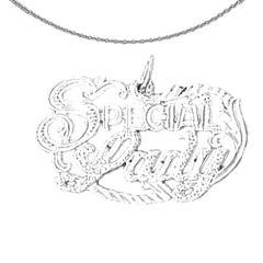 14K oder 18K Gold Anhänger mit besonderem Spruch für Damen