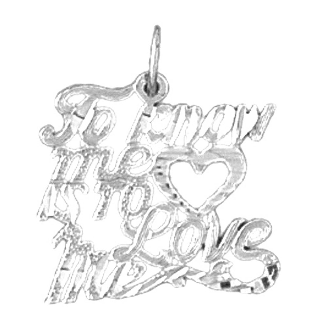 14K or 18K Gold To Know Me Is To Love Me Saying Pendant