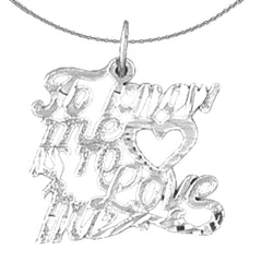 14K or 18K Gold To Know Me Is To Love Me Saying Pendant