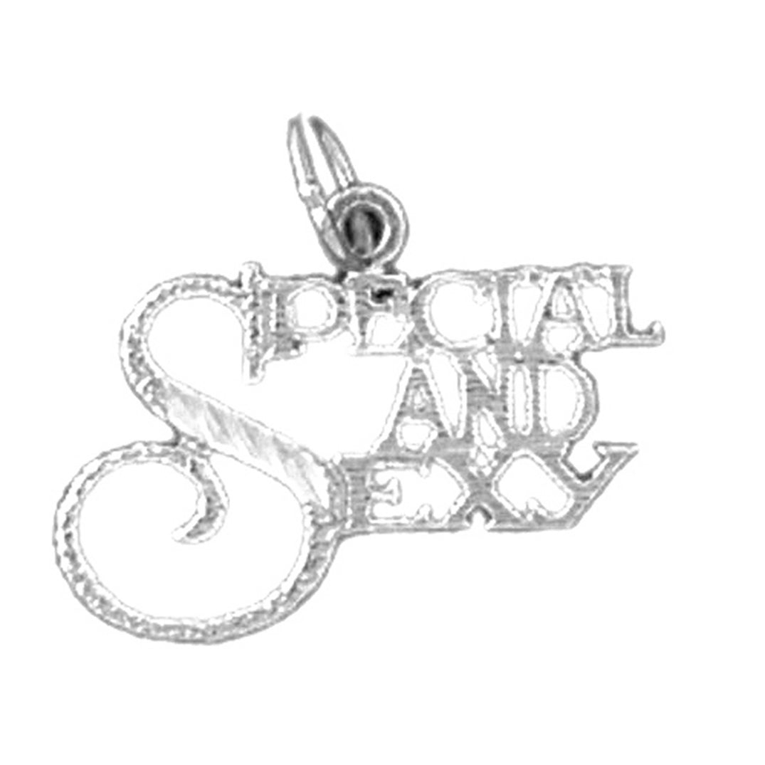 14K or 18K Gold Special and Sexy Saying Pendant