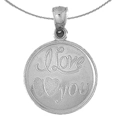 10K, 14K or 18K Gold I Love You Pendant
