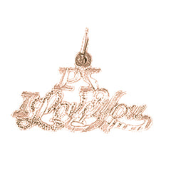 14K or 18K Gold Ps I Love You Pendant