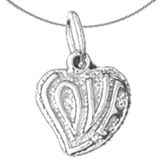 14K or 18K Gold Love Pendant