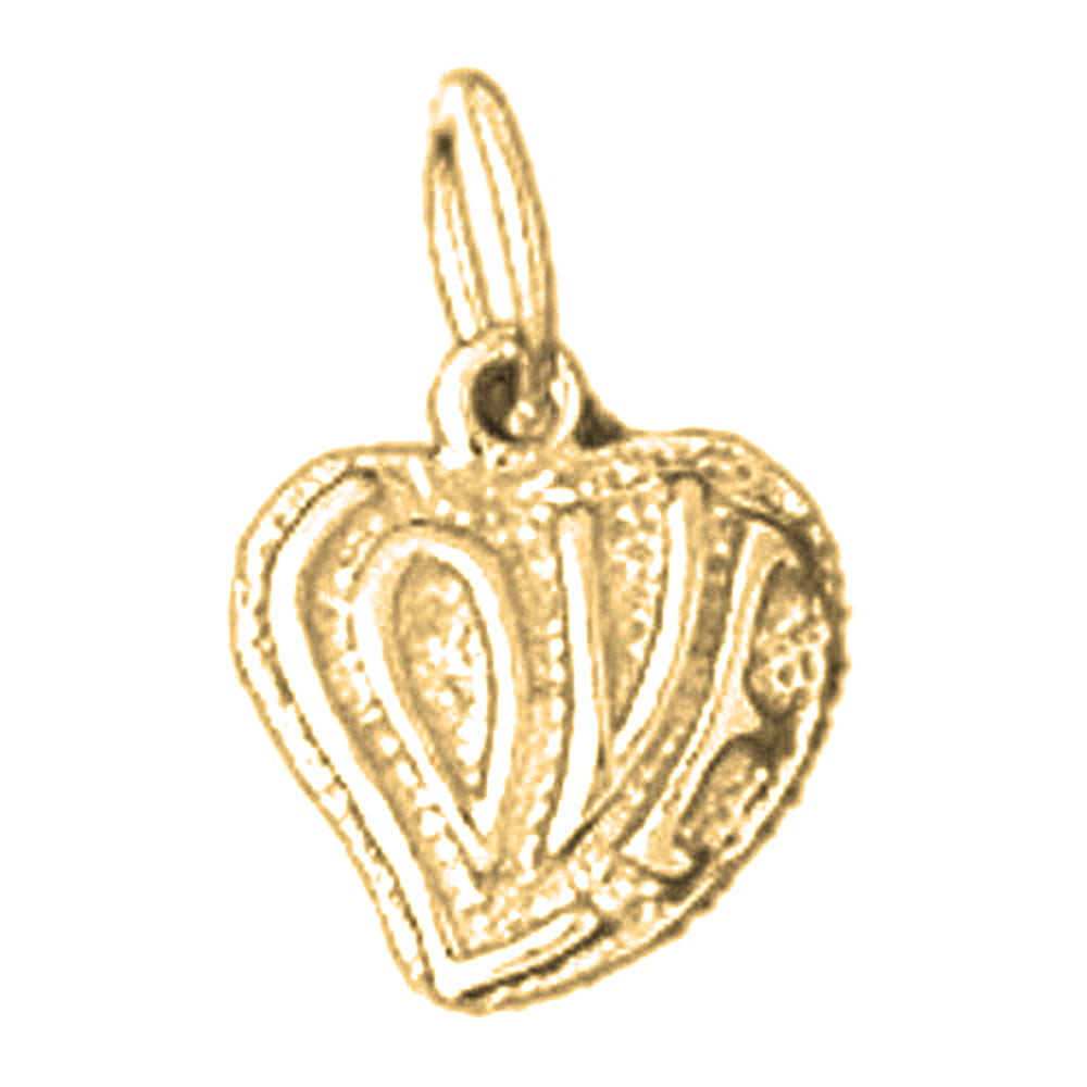 14K or 18K Gold Love Pendant