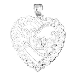 14K or 18K Gold Love Pendant