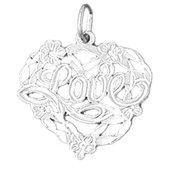 14K or 18K Gold Love Pendant