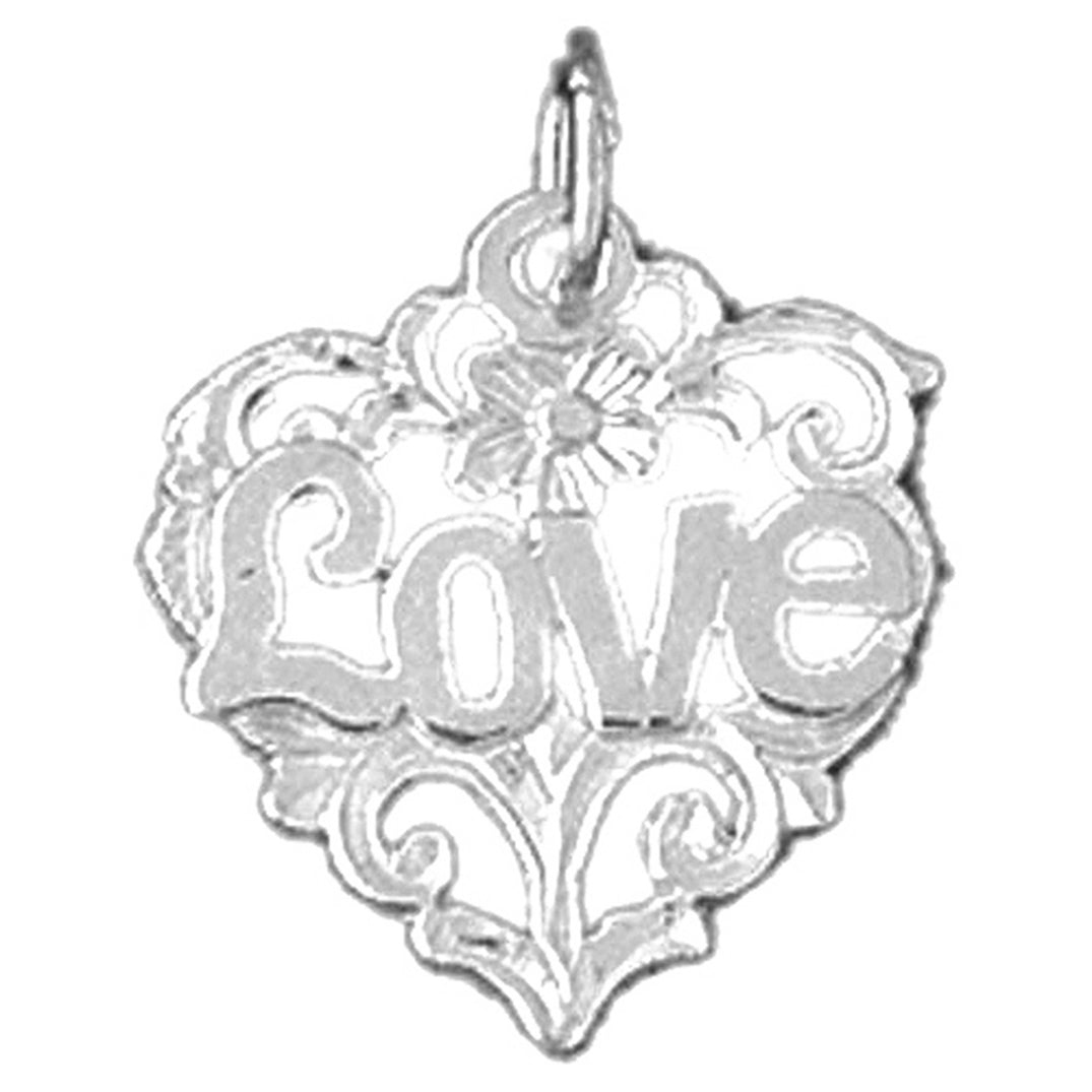 14K or 18K Gold Love Pendant