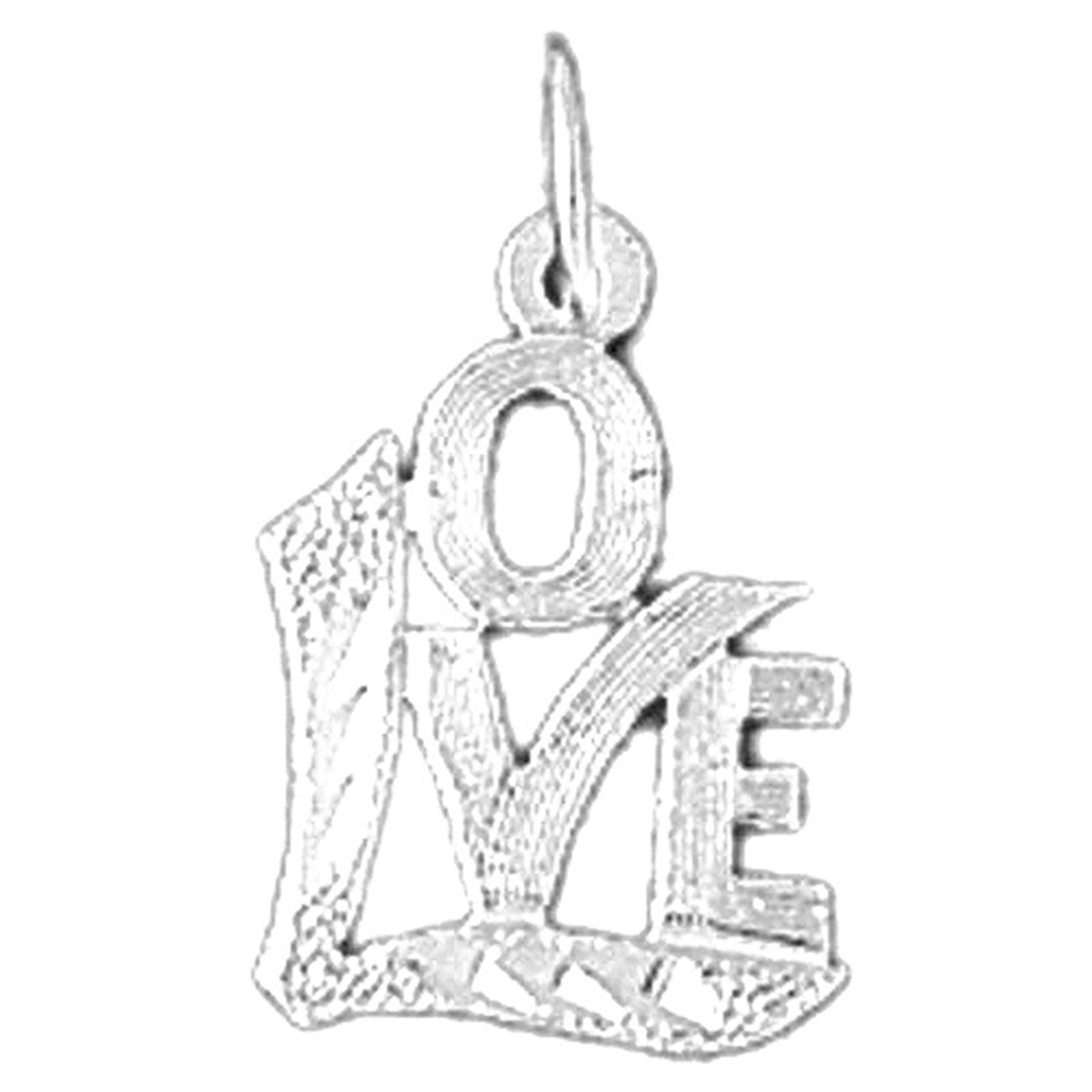 14K or 18K Gold Love Pendant