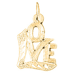 14K or 18K Gold Love Pendant