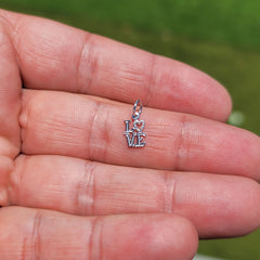 14K or 18K Gold Love Pendant