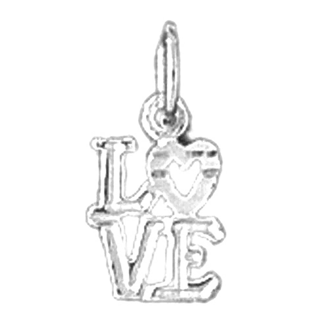 14K or 18K Gold Love Pendant