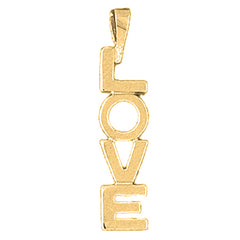 14K or 18K Gold Love Pendant