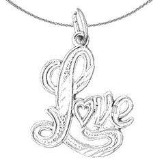 14K or 18K Gold Love Pendant