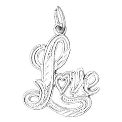 14K or 18K Gold Love Pendant