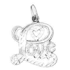 14K or 18K Gold Love Pendant