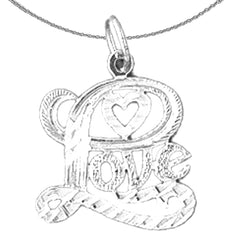 14K or 18K Gold Love Pendant