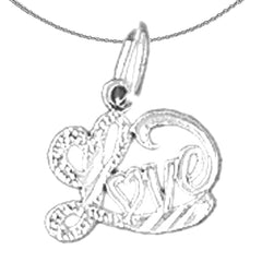 14K or 18K Gold Love Pendant