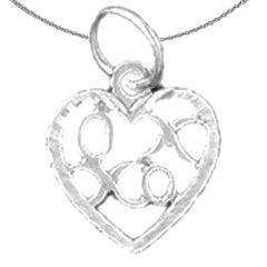 Colgante OX XO de oro de 14 quilates o 18 quilates