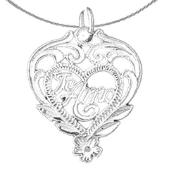 14K or 18K Gold Te Amo Pendant