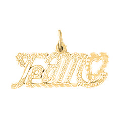 14K or 18K Gold Te Amo Pendant