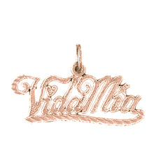 14K or 18K Gold Vida Mia Pendant