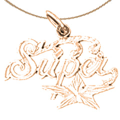 14K or 18K Gold Super Pendant