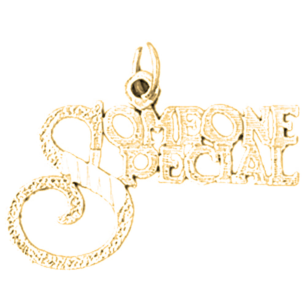 14K or 18K Gold Someone Special Pendant